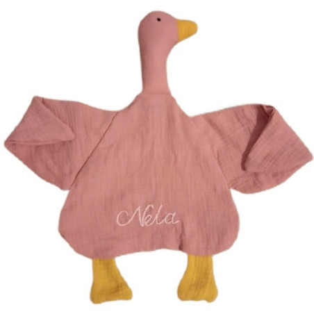 Przytulanka muślinowa pieluszka imię personalizacja