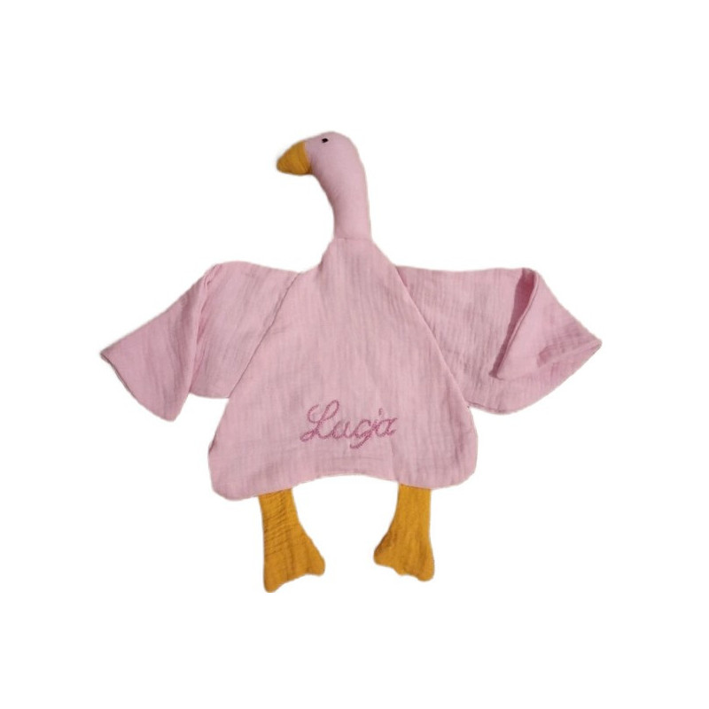 Przytulanka muślinowa pieluszka imię personalizacja