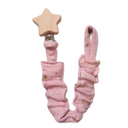 zawieszka elastyczna muślinowa do smoczka