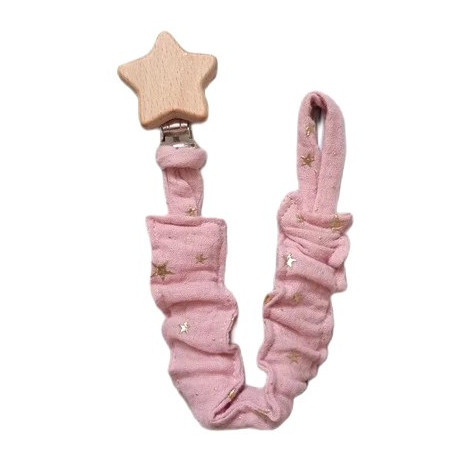 zawieszka elastyczna muślinowa do smoczka