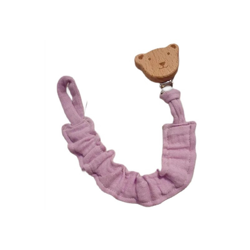 zawieszka do smoczka muślinowa elastyczna