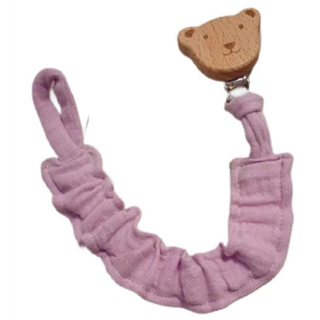 zawieszka do smoczka muślinowa elastyczna
