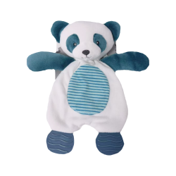 Przytulanka uspokajacz  Panda niebieska 25 cm