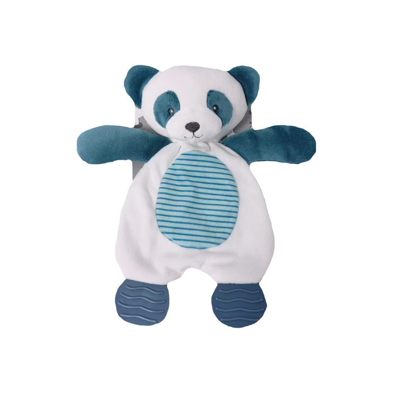 Przytulanka uspokajacz  Panda niebieska 25 cm