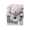 Sensoryczna  Grzechotka Miś beżowy 14 cm