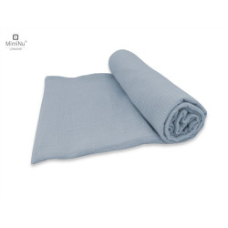 Pielucha - otulacz 120x120 MUŚLIN bawełna 100% jeans