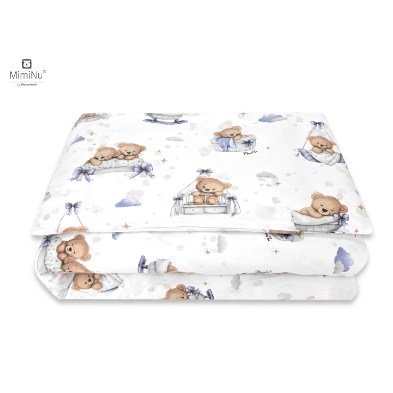 KIECZMERSKI Pościel C-2 100x135 cm MIMINU DESIGN Misiowe Sny błękit