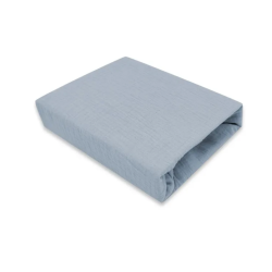 KIECZMERSKI Prześcieradło muślin do wózka / gondolki 80x35 jeans