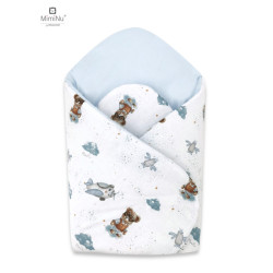 KIECZMERSKI Rożek standard 75x75 cm MIMINU DESIGN Misie błękit bawełna 100%