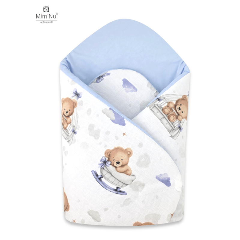 KIECZMERSKI Rożek standard 75x75 cm MIMINU DESIGN Misiowe Sny błękit bawełna 100%