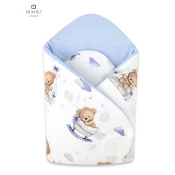 KIECZMERSKI Rożek usztywniony 75x75 cm MIMINU DESIGN Misiowe Sny błękit bawełna 100%